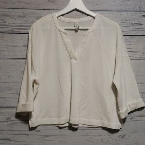 Gentle Fawn cropped white top